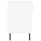 Panca Porta Scarpe Bianca 102x35x55 cm in Legno truciolato