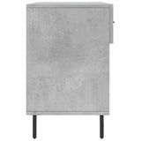 Panca Porta Scarpe Grigio Cemento 102x35x55cm Legno truciolato