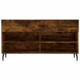 Panca Porta Scarpe Rovere Fumo 102x35x55 cm Legno truciolato