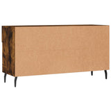 Panca Porta Scarpe Rovere Fumo 102x35x55 cm Legno truciolato