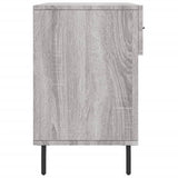 Panca Porta Scarpe Grigio Sonoma 102x35x55 cm Legno truciolato