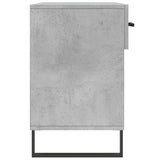 Panca Porta Scarpe Grigio Cemento 102x35x55cm Legno truciolato