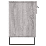 Panca Porta Scarpe Grigio Sonoma 102x35x55 cm Legno truciolato