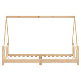Giroletto per Bambini 90x200 cm in Legno Massello di Pino