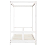 Giroletto per Bambini Bianco 80x160cm in Legno Massello di Pino