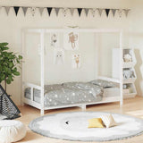 Giroletto per Bambini Bianco 80x160cm in Legno Massello di Pino