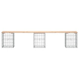 Panca Giardino Design Gabbione 203x31x42 cm Legno Massello Pino
