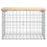 Panca Giardino Design Gabbione 63x31,5x42cm Legno Massello Pino