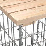 Panca Giardino Design Gabbione 63x31,5x42cm Legno Massello Pino