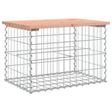 Panca da Giardino Design Gabbione 63x44x42 cm Massello Douglas