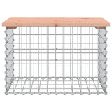Panca da Giardino Design Gabbione 63x44x42 cm Massello Douglas