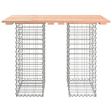 Tavolo da giardino in gabbione design 100x70x72 cm in legno massello Douglas