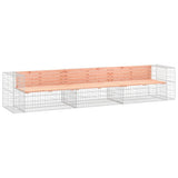 Panca Giardino Design Gabbione 347x71x65,5 cm Massello Douglas