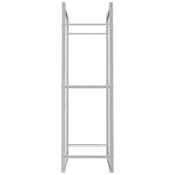 Portalegna 50x28x94 cm in Acciaio Inossidabile