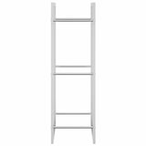 Portalegna 50x28x94 cm in Acciaio Inossidabile