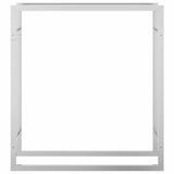 Portalegna 80x28x86 cm in Acciaio Inossidabile