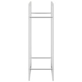 Portalegna 80x28x86 cm in Acciaio Inossidabile