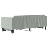 Divano Letto con Letto Estraibile Grigio Chiaro 90x200 Velluto