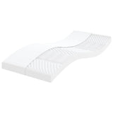 Divano Letto Estraibile con Materassi Nero 80x200 cm Tessuto