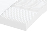 Divano Letto Estraibile con Materassi Nero 80x200 cm Tessuto