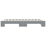 Divano Letto con Letto Estraibile Grigio Chiaro 100x190 Tessuto