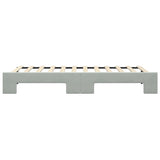 Divano Letto con Letto Estraibile Grigio Chiaro 90x200 Velluto