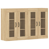 Armadietti a Parete 2 pz Rovere Sonoma in Legno truciolato