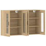 Armadietti a Parete 2 pz Rovere Sonoma in Legno truciolato
