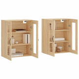 Armadietti a Parete 2 pz Rovere Sonoma in Legno truciolato