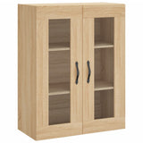 Armadietti a Parete 2 pz Rovere Sonoma in Legno truciolato