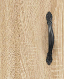 Armadietti a Parete 2 pz Rovere Sonoma in Legno truciolato