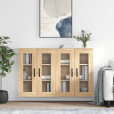 Armadietti a Parete 2 pz Rovere Sonoma in Legno truciolato