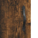 Armadietti a Parete 2 pz Rovere Fumo in Legno truciolato