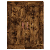 Armadietti a Parete 2 pz Rovere Fumo in Legno truciolato