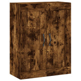 Armadietti a Parete 2 pz Rovere Fumo in Legno truciolato