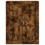 Armadietti a Parete 2 pz Rovere Fumo in Legno truciolato
