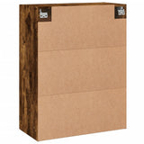 Armadietti a Parete 2 pz Rovere Fumo in Legno truciolato