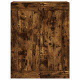 Armadietti a Parete 2 pz Rovere Fumo in Legno truciolato