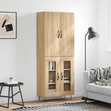 Credenza Rovere Sonoma 69,5x34x180 cm in Legno truciolato