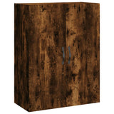 Credenza Rovere Fumo 69,5x34x180 cm in Legno truciolato