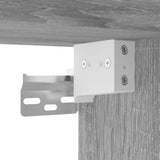 Credenza Grigio Sonoma 69,5x34x180 cm in Legno truciolato