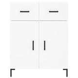 Credenza Bianca 69,5x34x180 cm in Legno truciolato