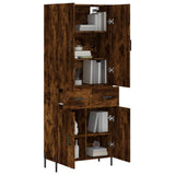 Credenza Rovere Fumo 69,5x34x180 cm in Legno truciolato