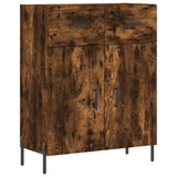 Credenza Rovere Fumo 69,5x34x180 cm in Legno truciolato