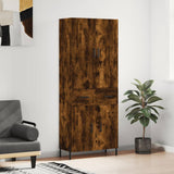 Credenza Rovere Fumo 69,5x34x180 cm in Legno truciolato