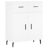 Credenza Bianca 69,5x34x180 cm in Legno truciolato