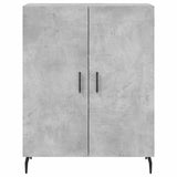 Credenza Grigio Cemento 69,5x34x180 cm in Legno truciolato