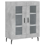 Credenza Grigio Cemento 69,5x34x180 cm in Legno truciolato