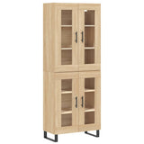 Credenza Rovere Sonoma 69,5x34x180 cm in Legno truciolato