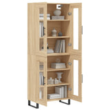 Credenza Rovere Sonoma 69,5x34x180 cm in Legno truciolato